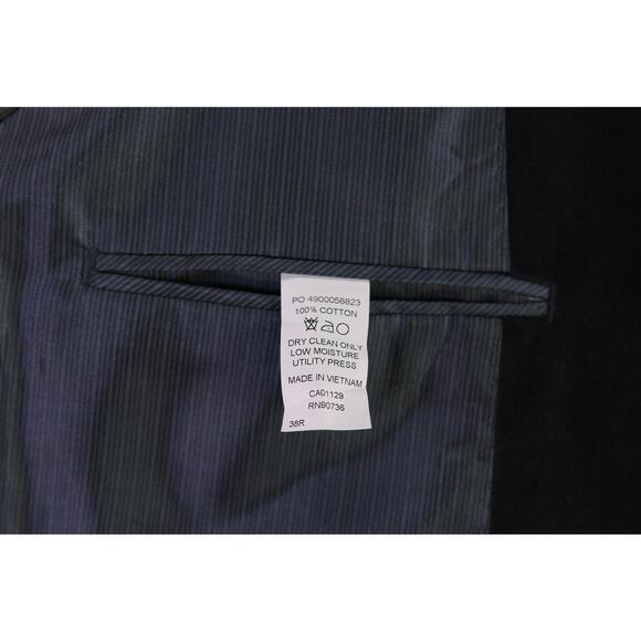 Calvin Klein Charcoal Gray Velvet Smoking Blazer Jacket Formal 38R - Picture 9 of 9